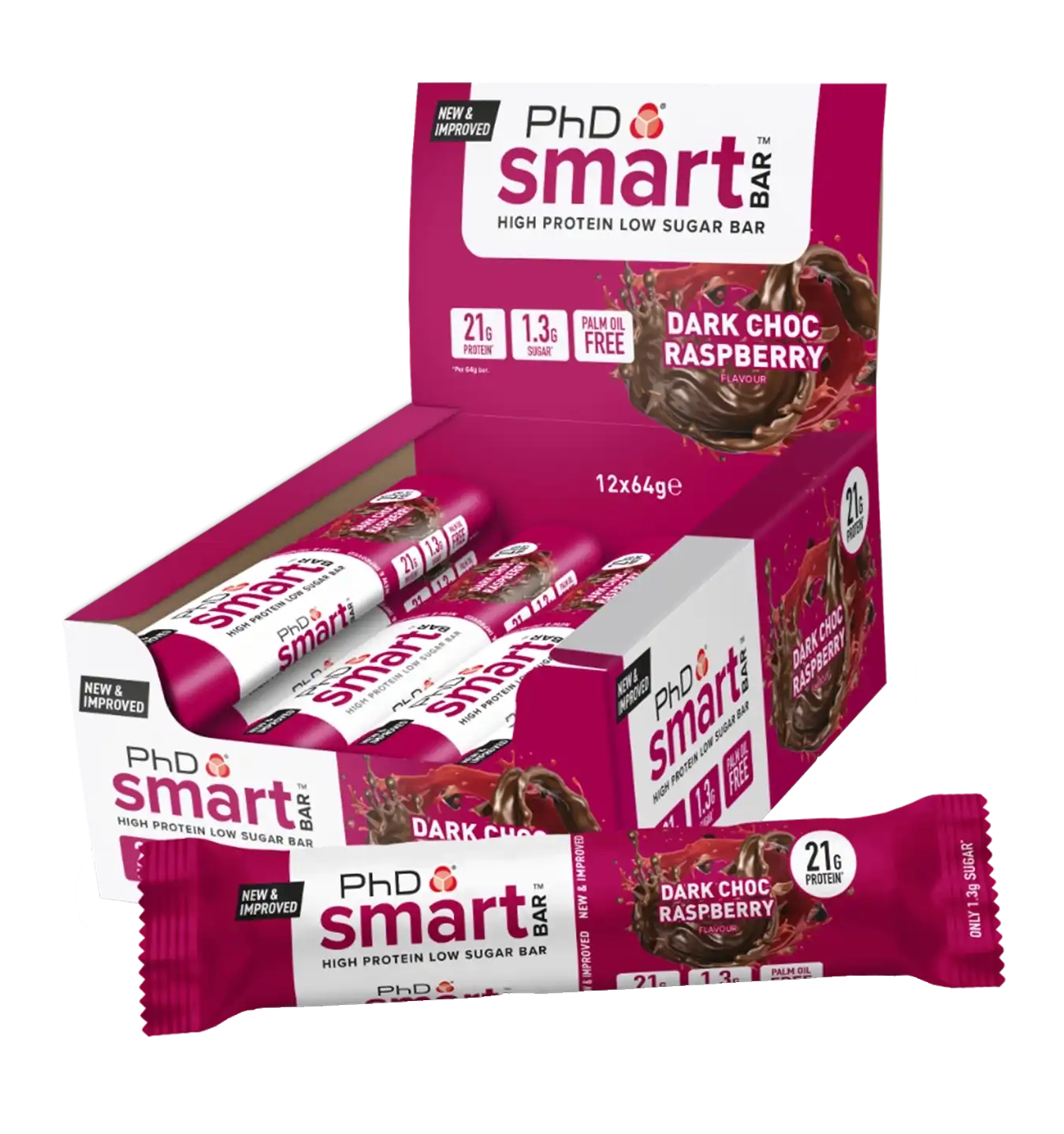 Smart Bar - 12 repen / Dark Choco Raspberry
