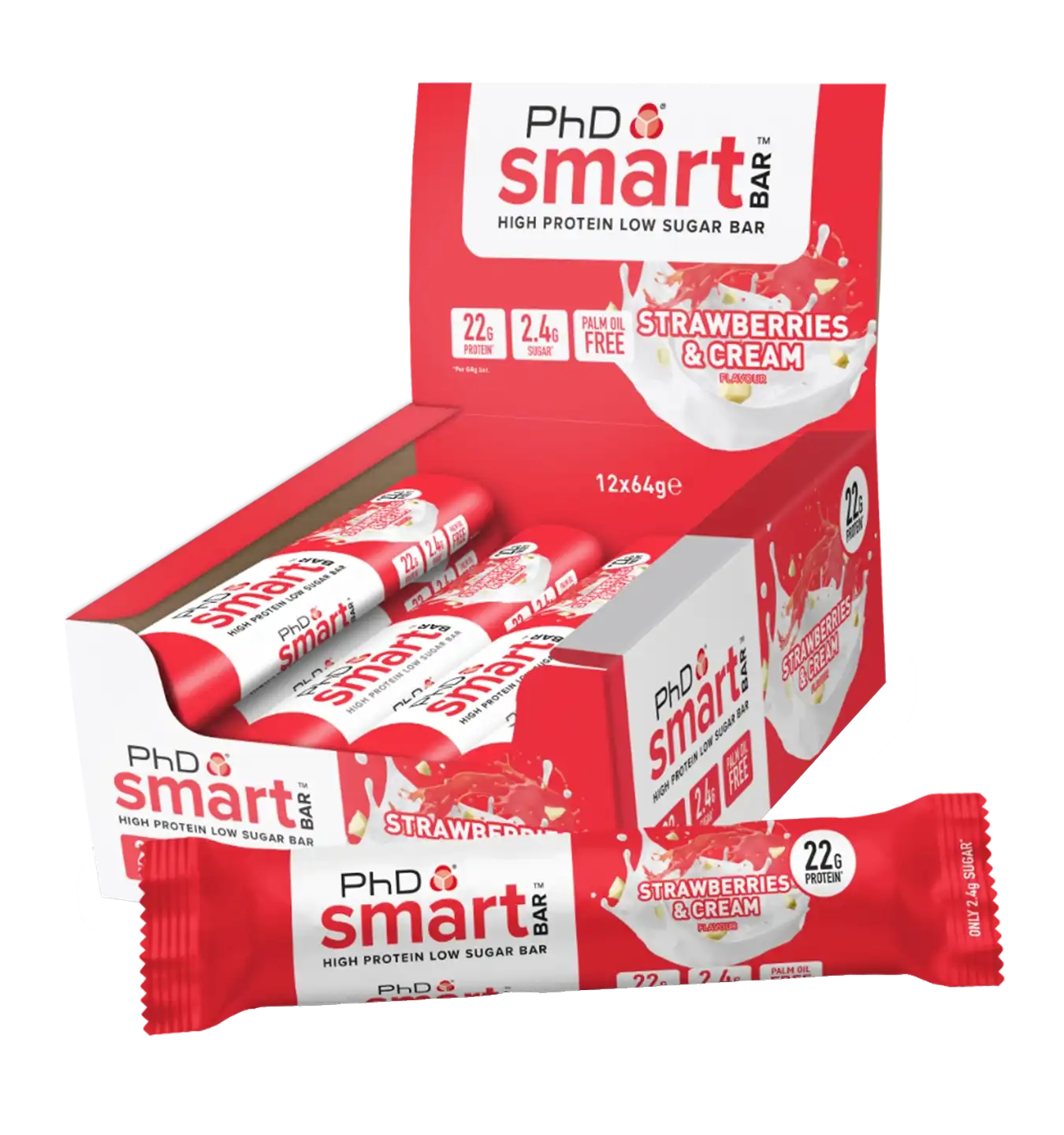 Smart Bar - 12 repen / Strawberry Cream
