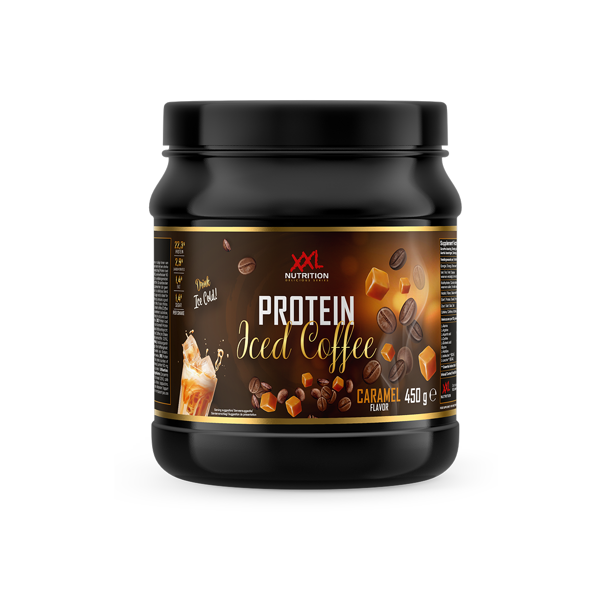 Protein Iced Coffee Karamel - Iced Coffee / 450 g / Standaard