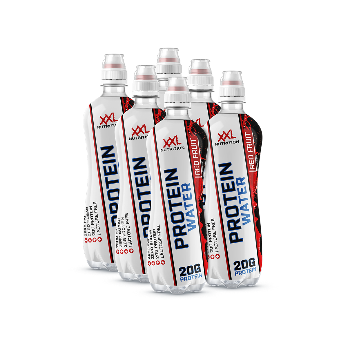 Protein Water Tropical - Red Fruit / 500 ml / 6-pack / Rood