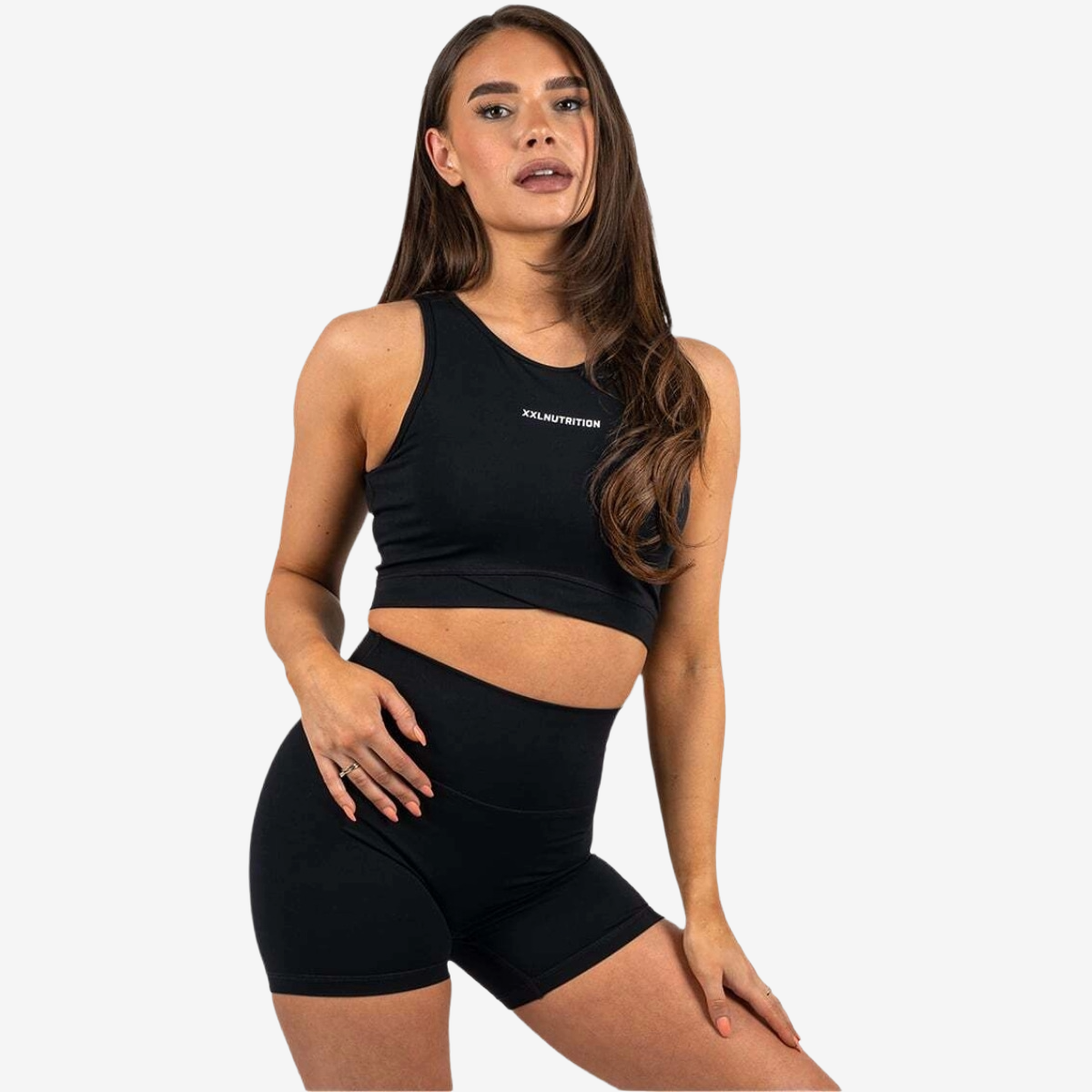 Pulse Crop Top - Black - Zwart
