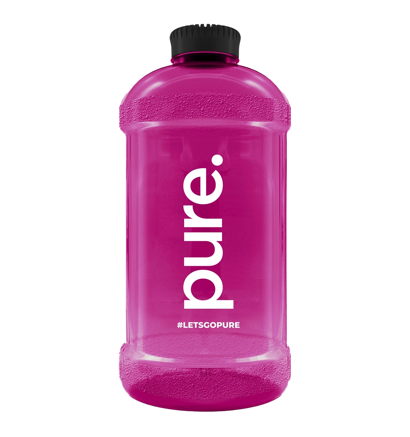 Water Bottle - 2200 ml / Magenta Zwart