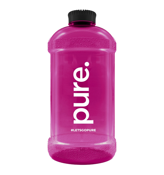 Water Bottle - 2200 ml / Magenta Zwart