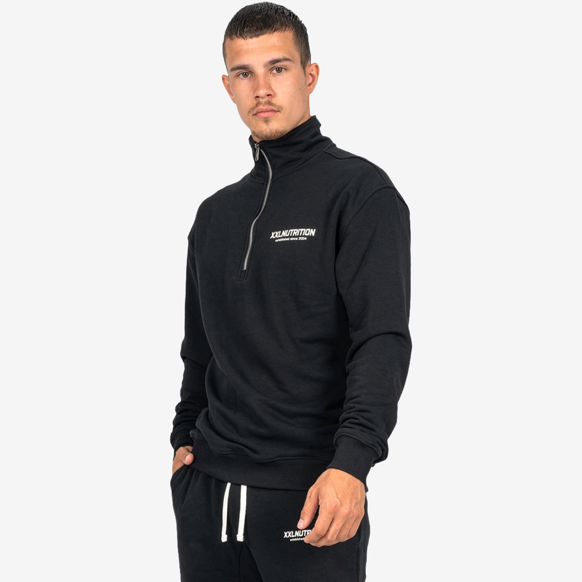Qualifier Half Zip - Zwart - Zwart