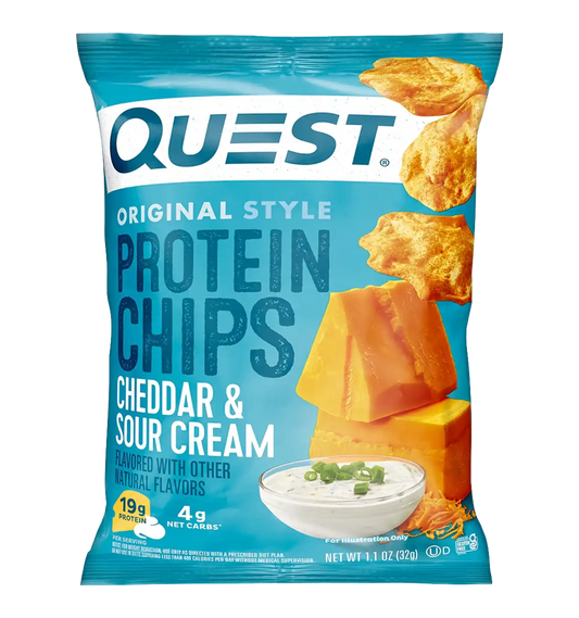 Protein Chips - 1x 32 g - Cheddar & Sour Cream