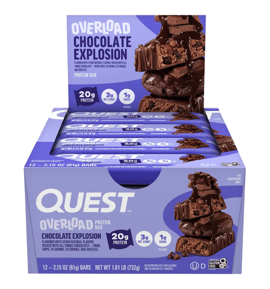 Overload Bars - 12 repen / Chocolate Explosion