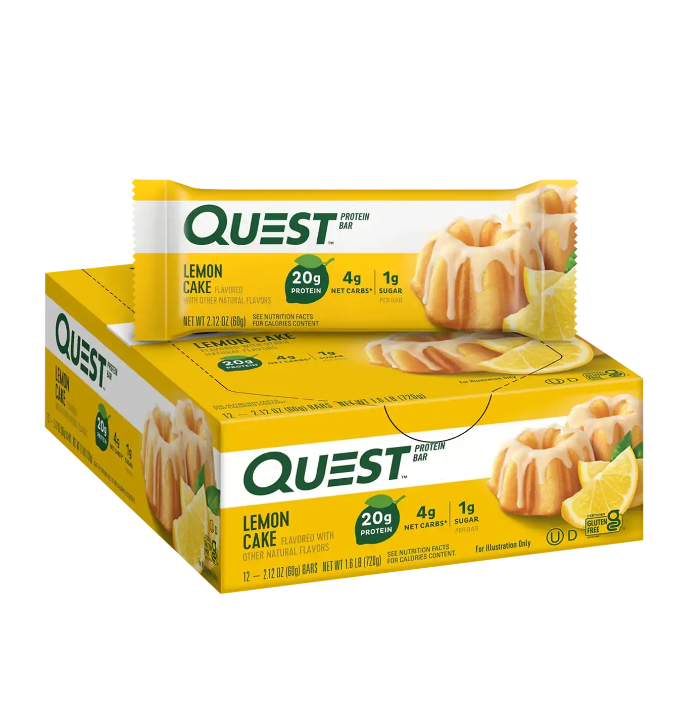 Quest Protein Bars - 12 repen / Lemon Cake