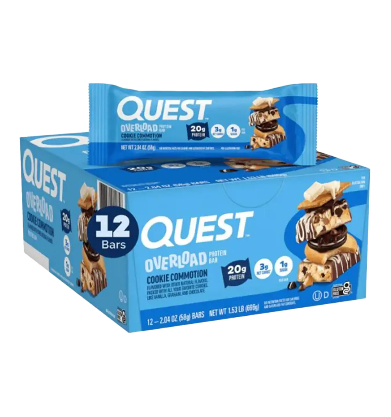 Overload Bars - 12 repen / Cookie Dough