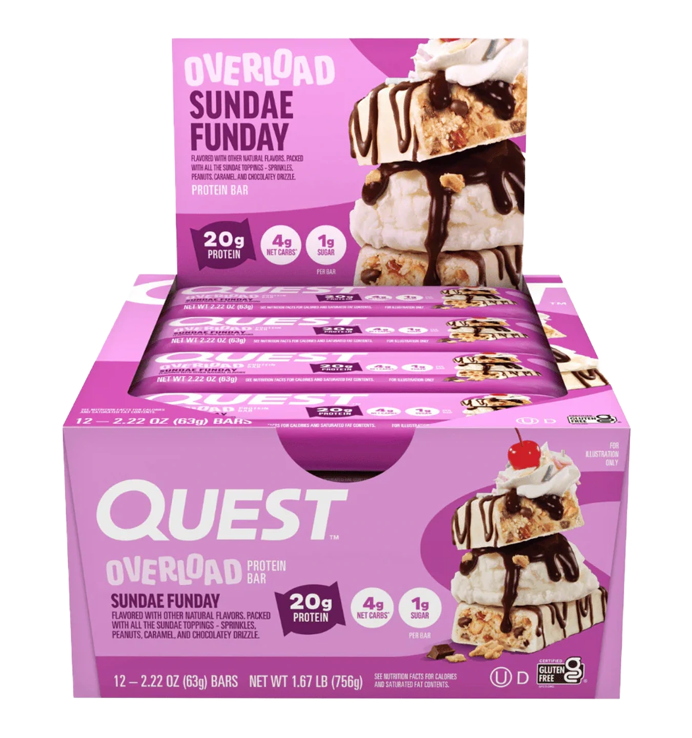 Overload Bars - 12 repen / Sundae Funday