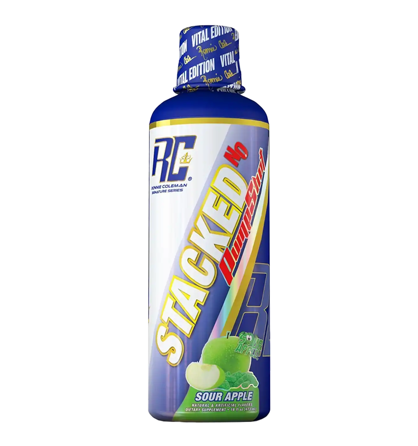 Stacked-NO Pump Shots - 32 servings / Apple Sour