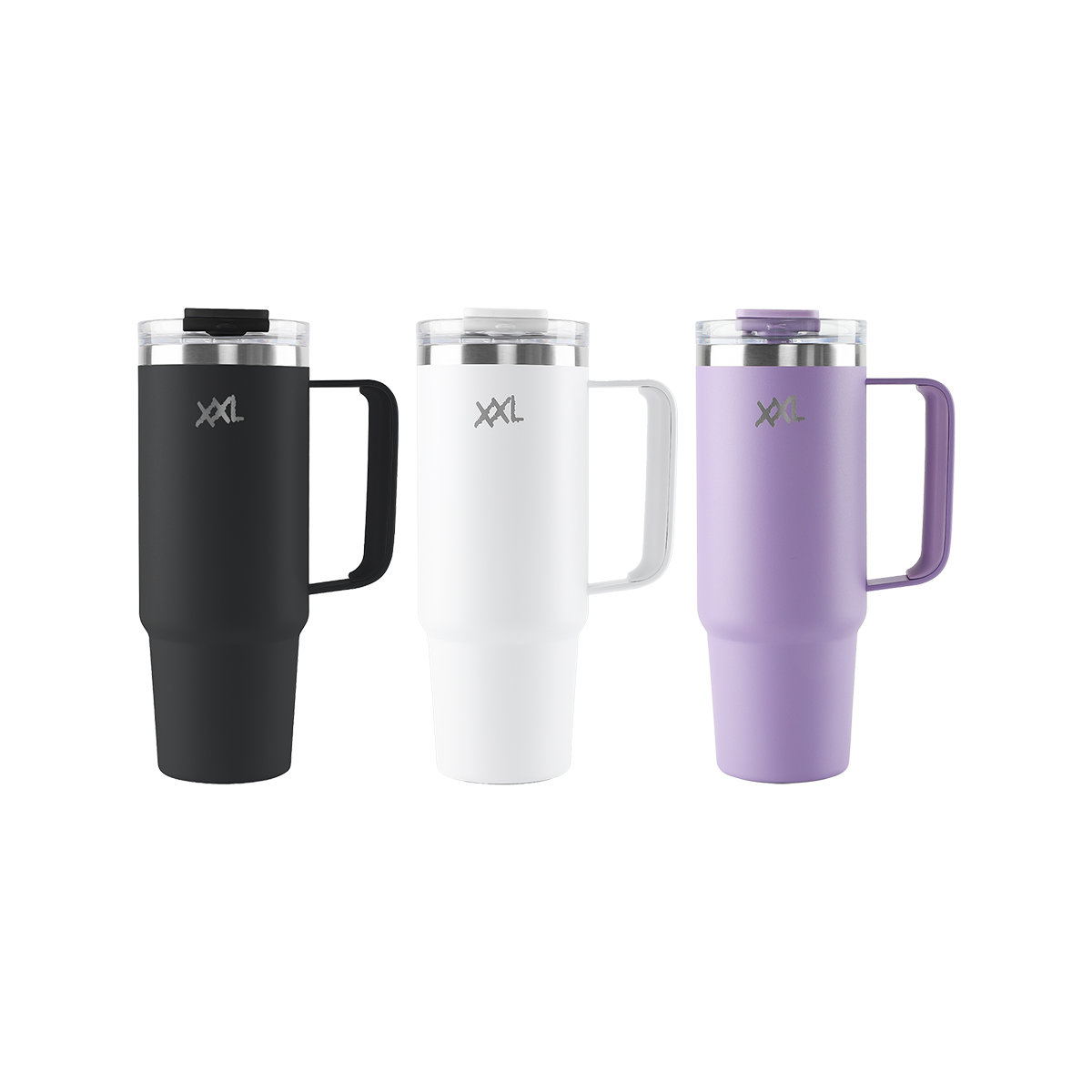 RVS Tumbler met Handvat en Rietje - Standaard