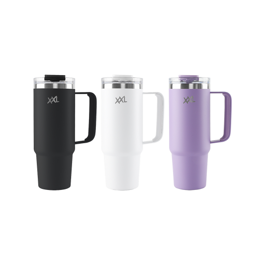 RVS Tumbler met Handvat en Rietje - Standaard