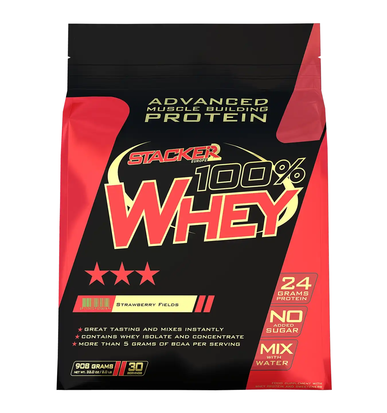 100% Whey - 908 g / Aardbei