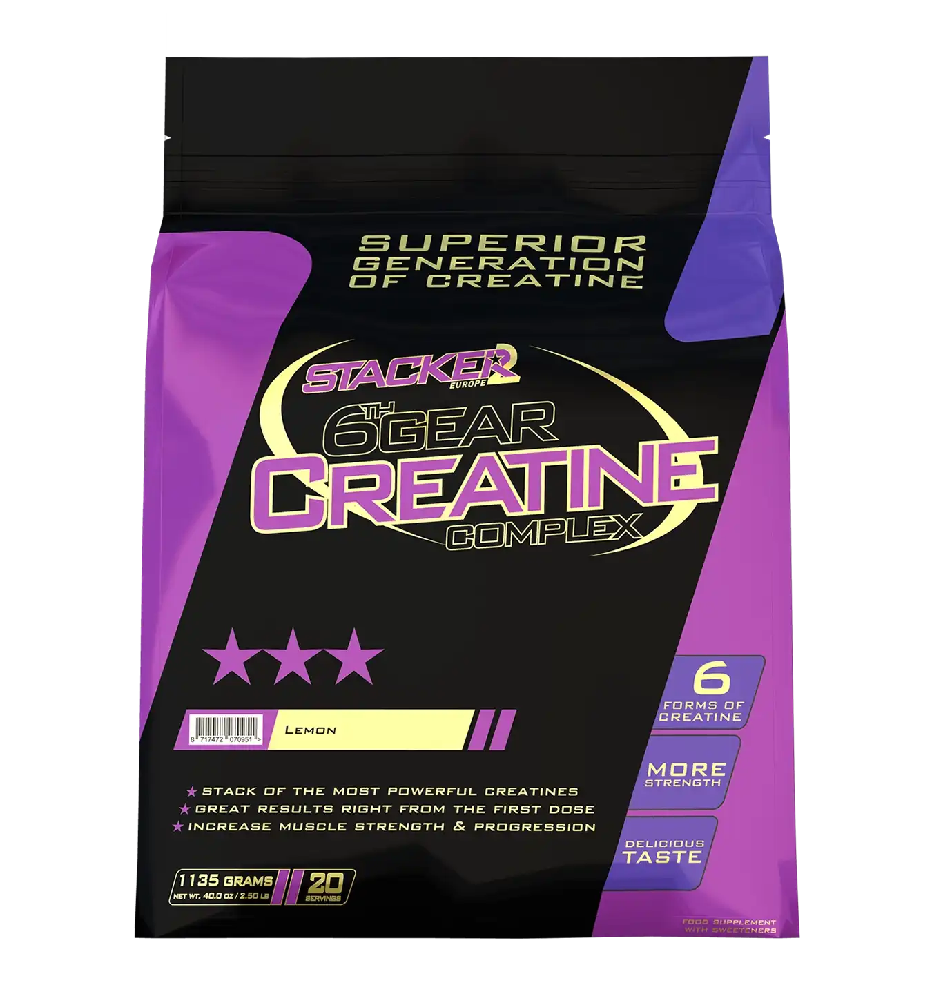 6th Gear Creatine - 1135 g / Lemon