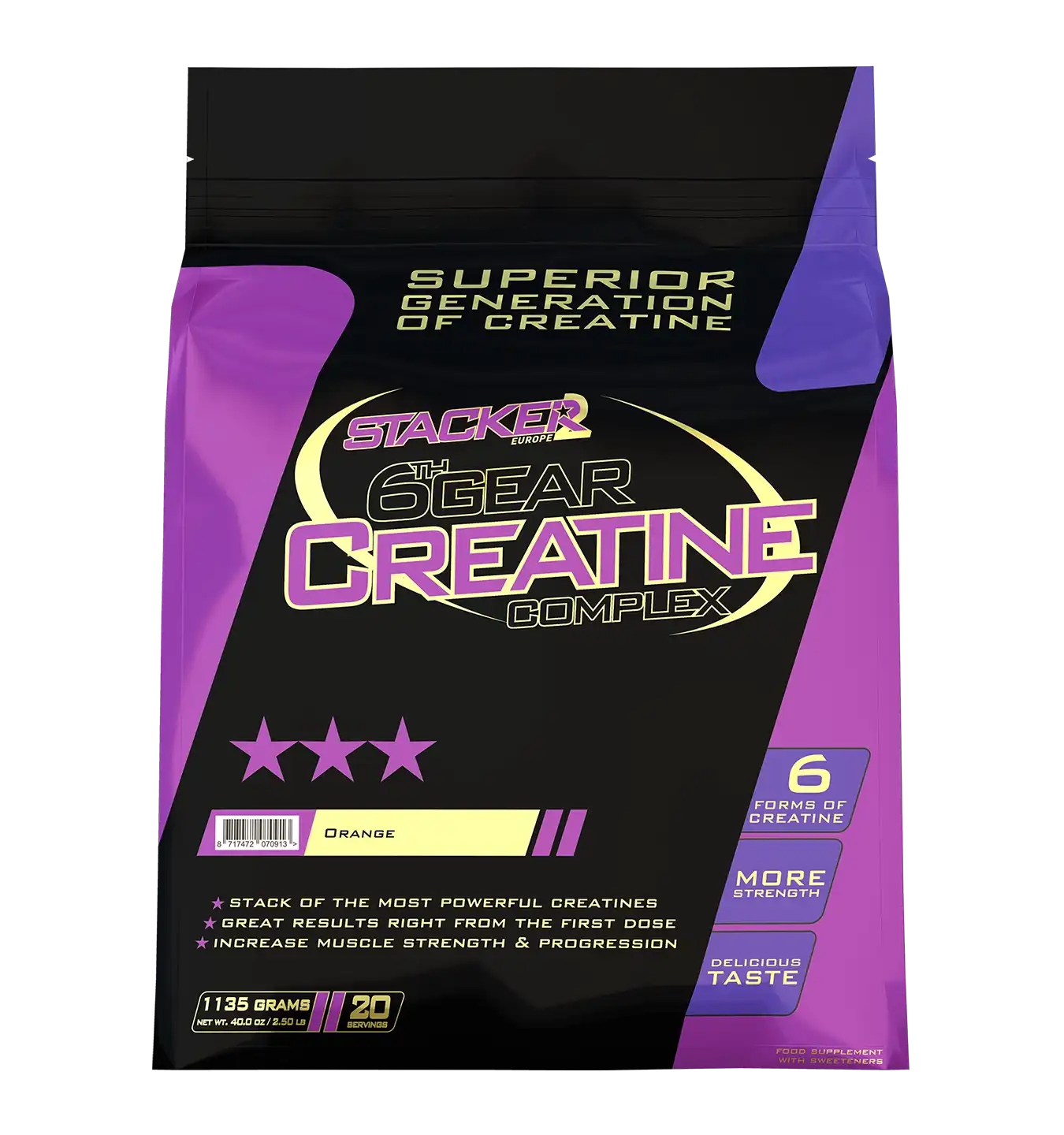 6th Gear Creatine - 1135 g / Orange