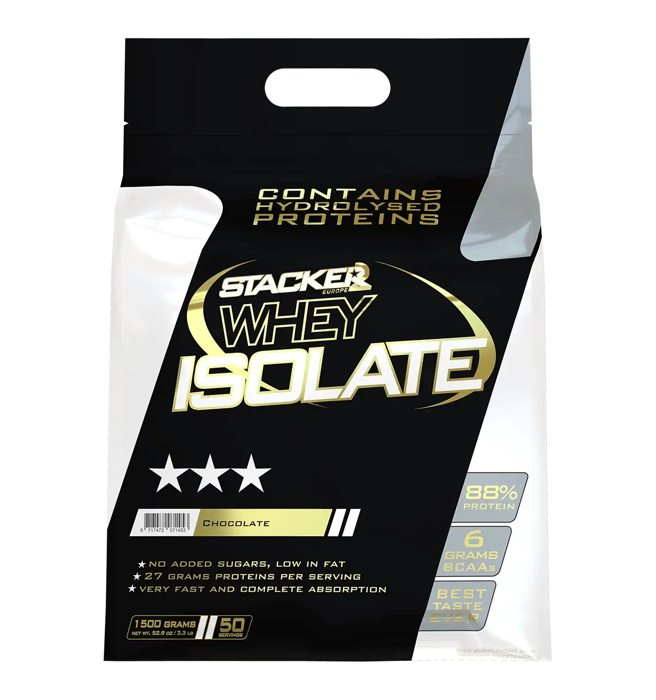 Whey Isolate Stacker - 1500 g / Chocolade