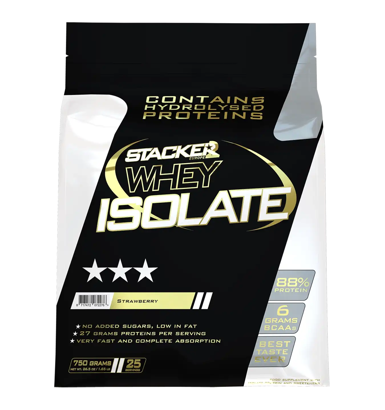 Whey Isolate Stacker - 750 g / Aardbei