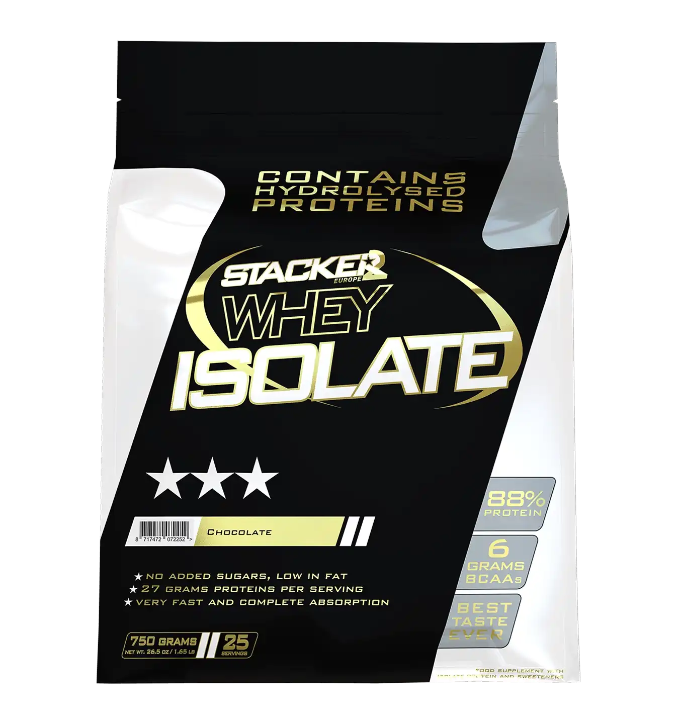 Whey Isolate Stacker - 750 g / Chocolade