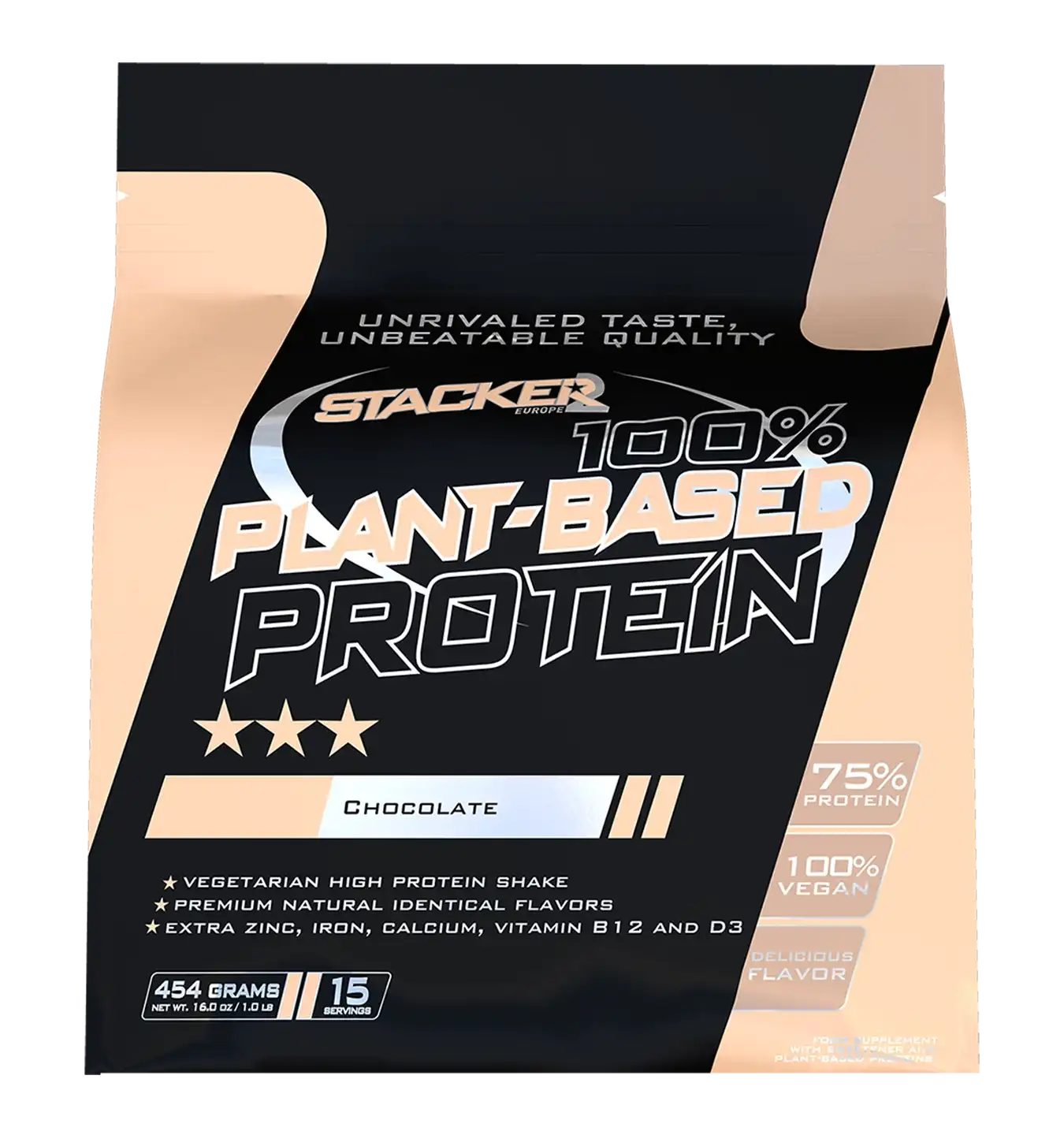 100% Plant Based Protein - 454 g / Chocolate