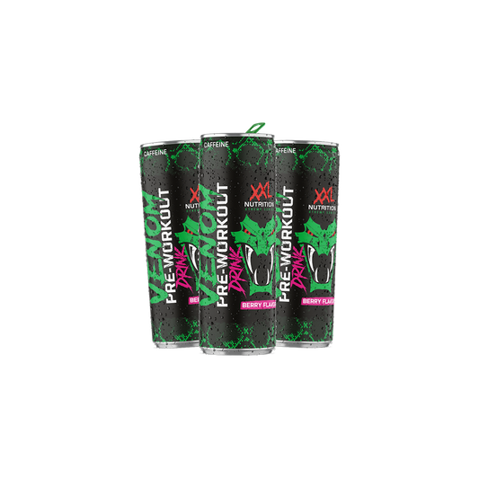 Venom Pre-Workout Drink Sour Berry 1 blikje - Niet gespecificeerd / 24-pack
