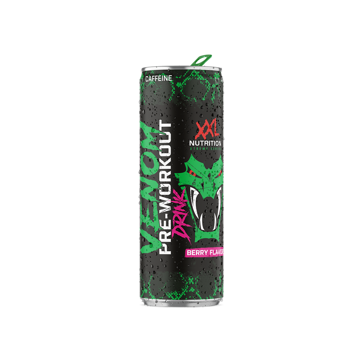 Venom Pre-Workout Drink Sour Berry 1 blikje - 250 ml / Standaard
