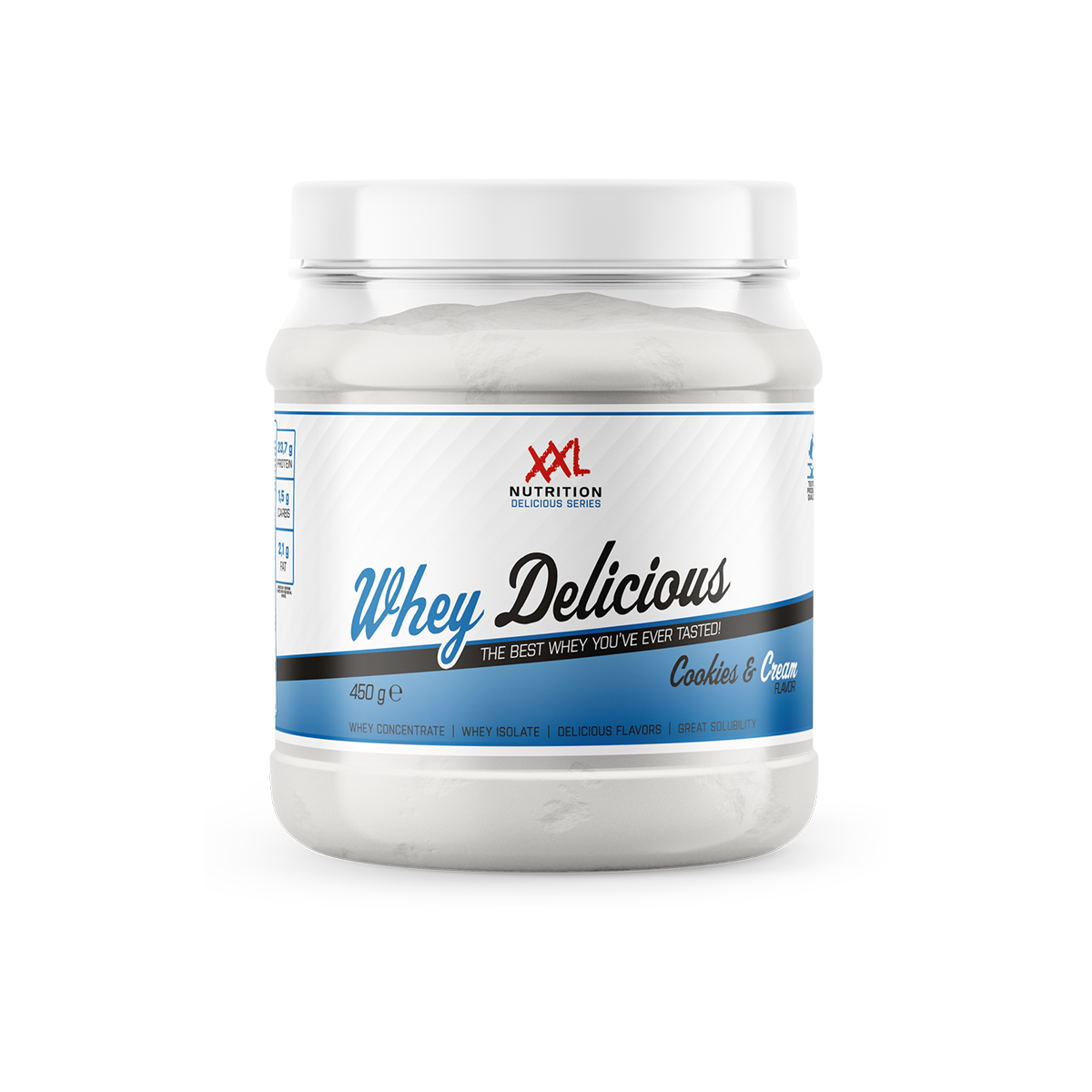 Whey Delicious - Cookies & Cream / 450 g / Normaal