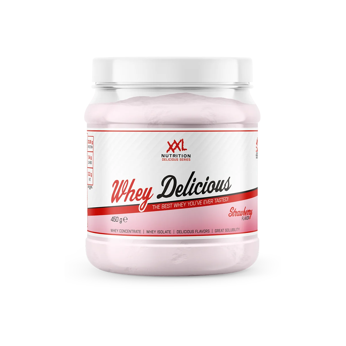Whey Delicious - Aardbei / 450 g / Normaal