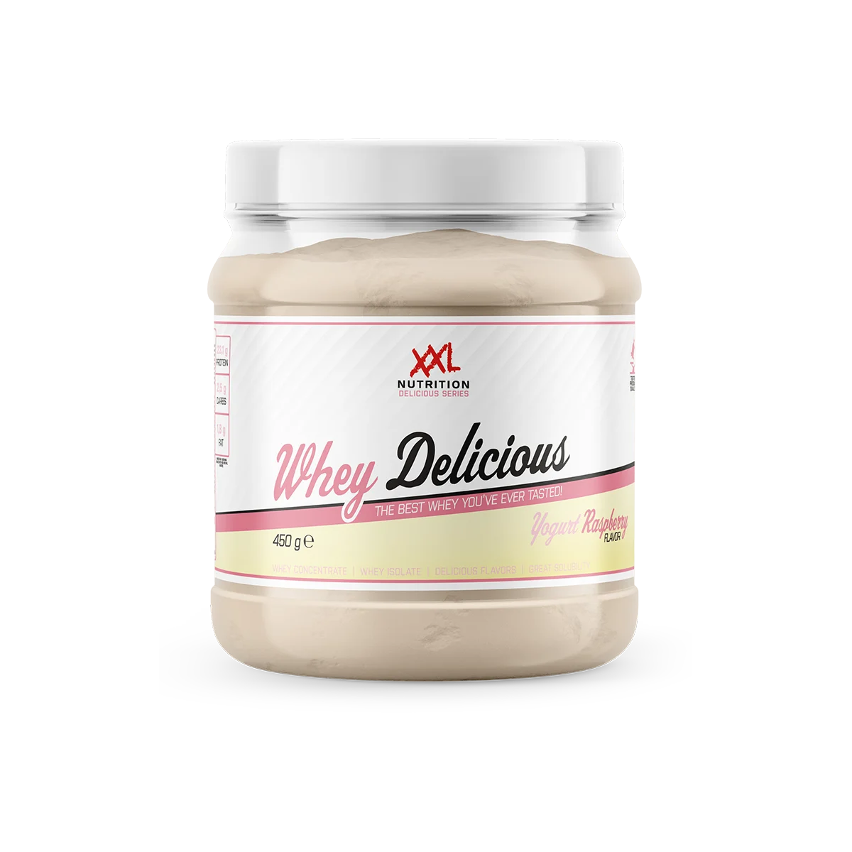Whey Delicious - Framboos / 450 g / Normaal
