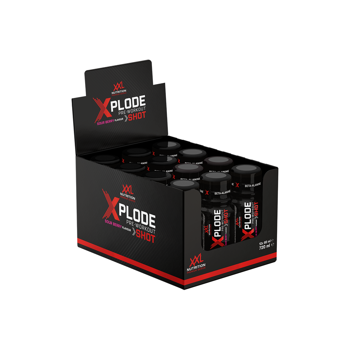 Xplode Pre Shot Sour Berry - 12-pack